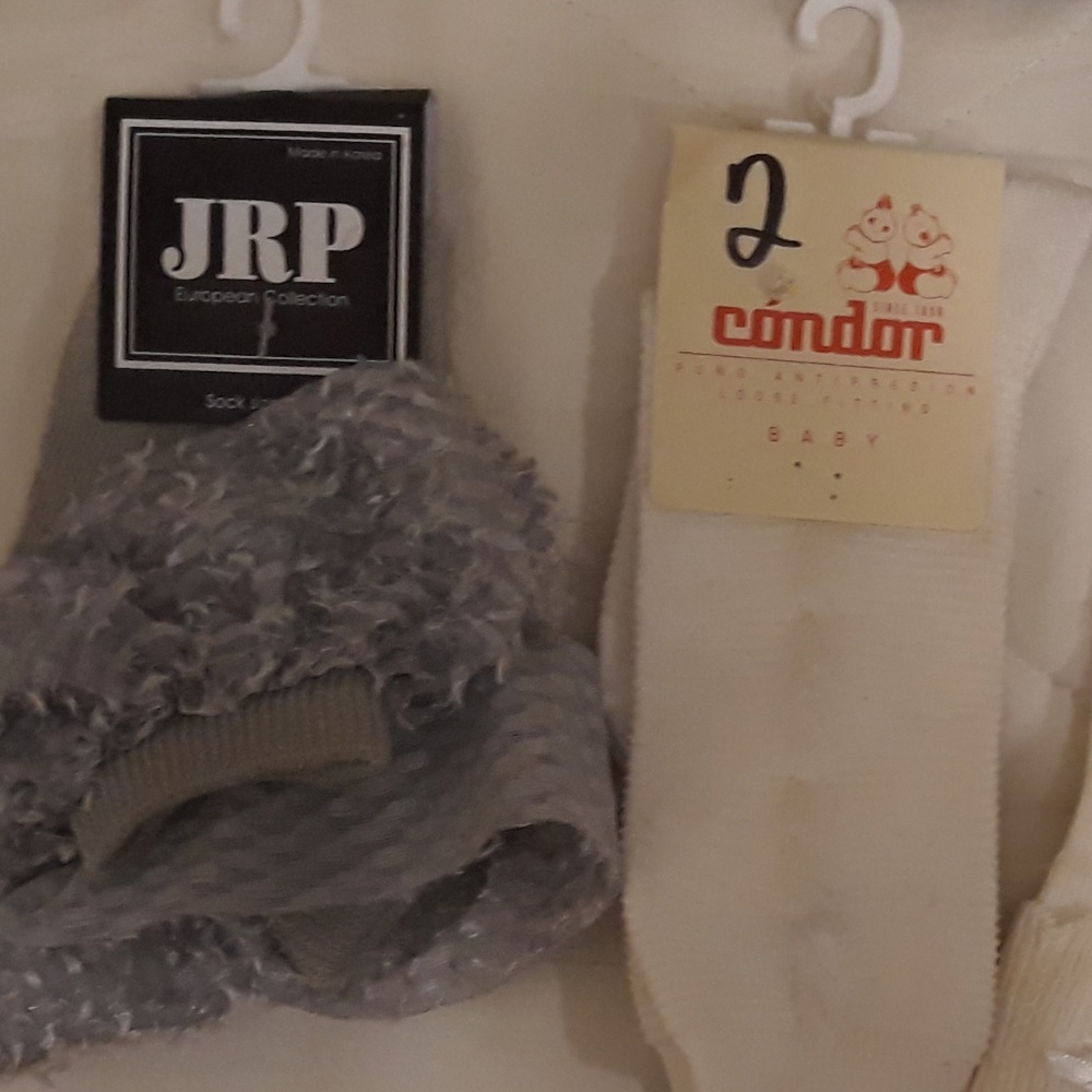 5 pairs infant/toddler designer socks